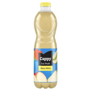 Cappy Ice Fruit Äpple-Päron utan kolsyra blandad fruktdryck med fläderblomsmak 1,5 l  /Cappy Ice Fruit Alma-Körte szénsavmentes vegyesgyümölcs ital bozdavirág ízesítéssel 1,5 l