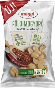 Mogyi füstölt paprika ízű, szárazon pirított földimogyoró/ Mogyi torrrostade jordnötter med rökt paprikasmak