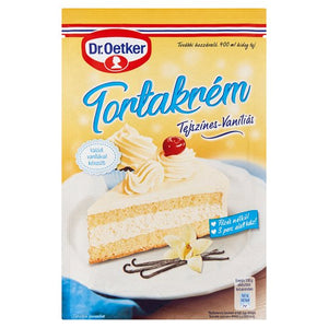 Dr Oetker Creamy-Vanilla Cake Cream baspulver 130 g/ Dr. Oetker Tejszínes-Vaníliás Tortakrém alappor 130 g