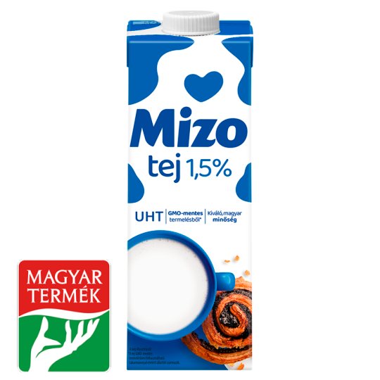 Mizo UHT-mjölk 1,5 % 1 l /Mizo UHT tej 1,5% 1 l