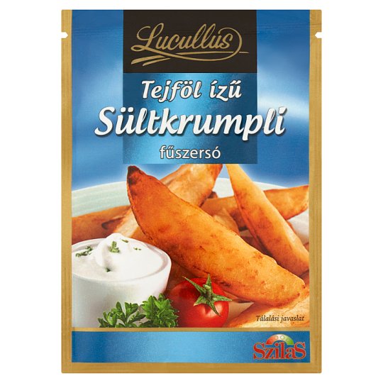 Lucullus gräddfil smaksatt pommes frites kryddsalt 25 g/ Lucullus tejföl ízű sültkrumpli fűszersó 25 g