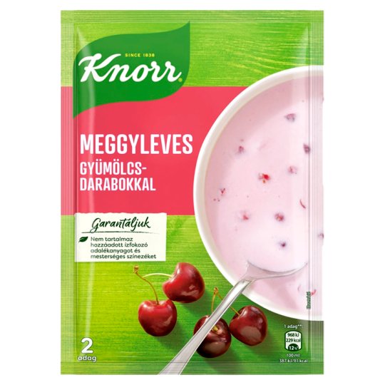 Knorr körsbärssoppa med fruktbitar 56 g/ Knorr meggyleves gyümölcsdarabokkal 56 g