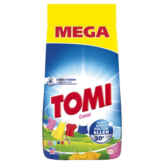 Tomi Color tvättpulver 85 tvättar 5,1 kg/ Tomi Color mosópor 85 mosás 5,1 kg
