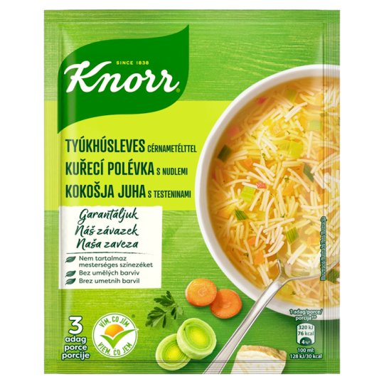 Knorr kycklingsoppa med pasta 69 g/Knorr tyúkhúsleves cérnametélttel 69 g