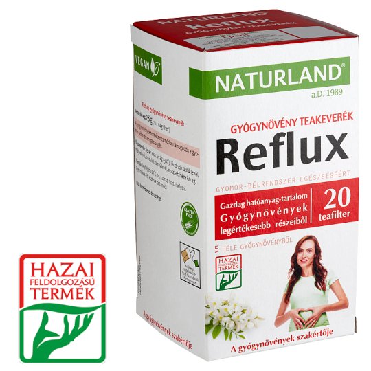 Naturland Reflux Herbal Tea Blend 20 Tea Bags 28 g