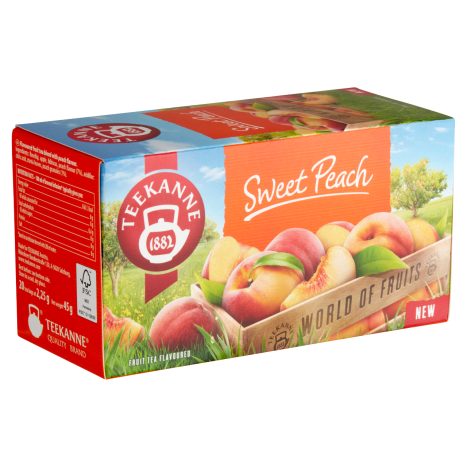 Teekanne Sweet Peach őszibarack ízesítésű gyümölcstea keverék 20 filter 45 g