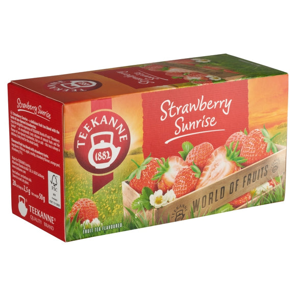 Teekanne World of Fruits Strawberry Sunrise eper tea, 50g, 20 filter