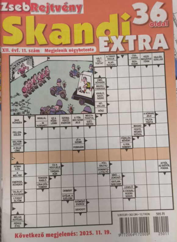 Zseb Skandi extra rejtvény, 2025. október 21.