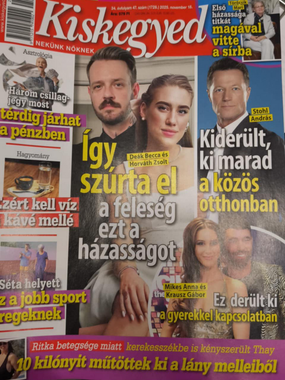 Kiskegyed, 2025. november 18.