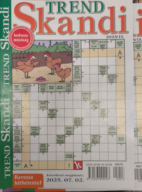 Trend skandi rejtvény június 18.