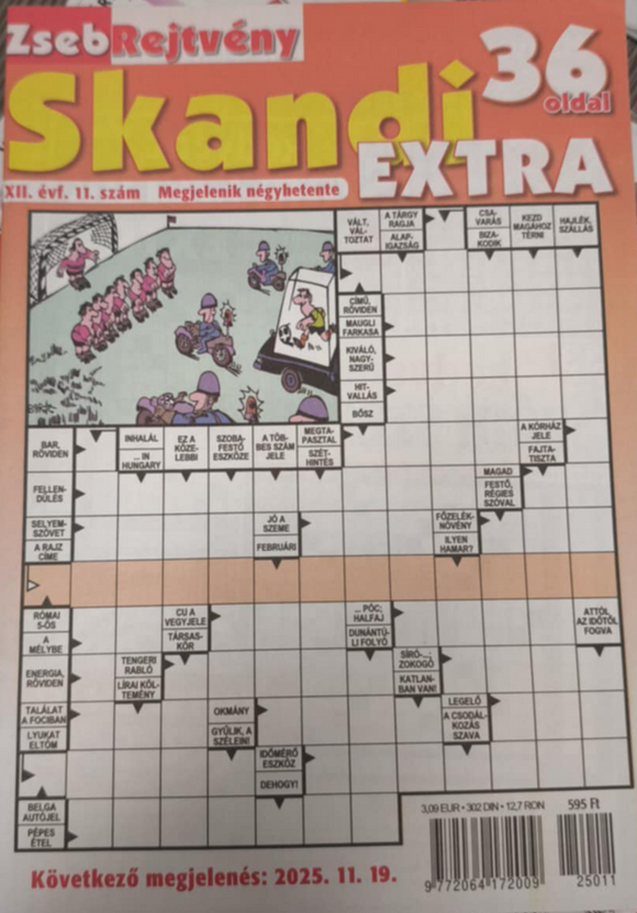 Skandi Extra Rejtvény 2025. november 4.
