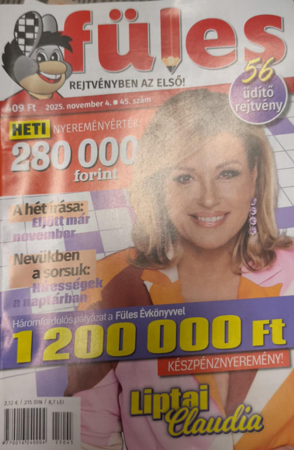 Füles retvény 2025. november 4.