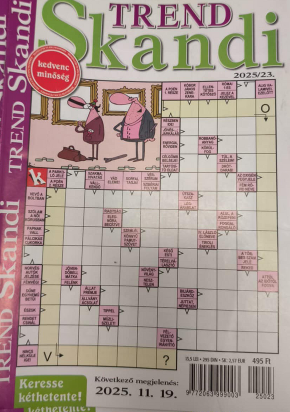 Trend Skandi extra rejtvény, 2025. november 18.
