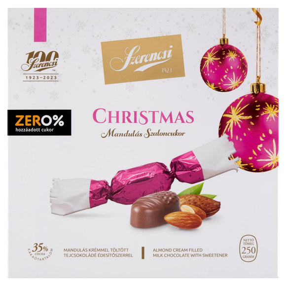 ‼️Előrendelés! Kiszállítás október 29-től‼️ Sockerfri Julgransgodis (sötningsmedel mandelkräm fylld), Szerencs,
/ Szerencsi ZERO% szaloncukor, mandulás krémmel töltött tejcsokoládé édesítőszerrel