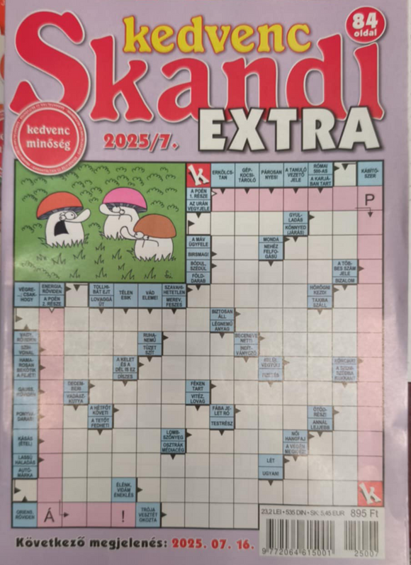 Skandi extra rejtvény június 18