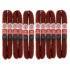 XXL Családi csomag Nitritmentes Tóalmási tüzeskolbász ca. 2kg Toalmas rökt korv, Extra Hot, ca.2kg