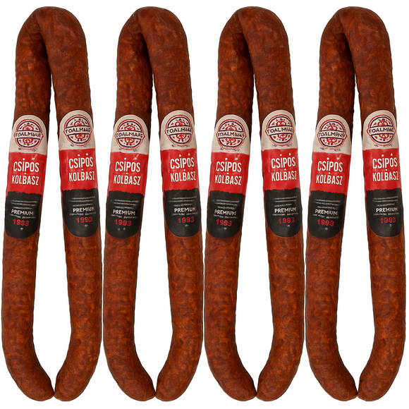 Xxl családi csomag Nitritmentes Tóalmási csípőskolbász ca.2kg / Kryddig korvpar nitritfri - Tóalmás, ca. 2kg