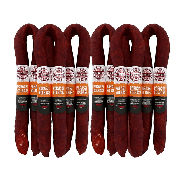 Xxl családi csomag, Nitritmentes Tóalmási Csemege parasztkolbász ca 2kg / Delikatess bondkorvpar (söt paprika) - Tóalmás, ca.2kg