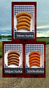 ❗🇭🇺Heti Akció❗Disznótoros            XXL Családi csomag: 700g májas hurka, 700g véres hurka, 700g sütőkolbász/ XXL Paket
