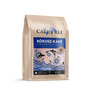 Café Frei kávékeverék 550g Kókusz Karib-szigetek ízei szemes/ Kaffebönor blandning 
Karibien med kokos smak  550g– Café Frei
