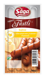 Master Good Füstli sajtos, füst ízesítésű virsli csirkehúsból 140 g/ Kycklingkorv Füstli med ost röksmaksatt – Master Good, 140g