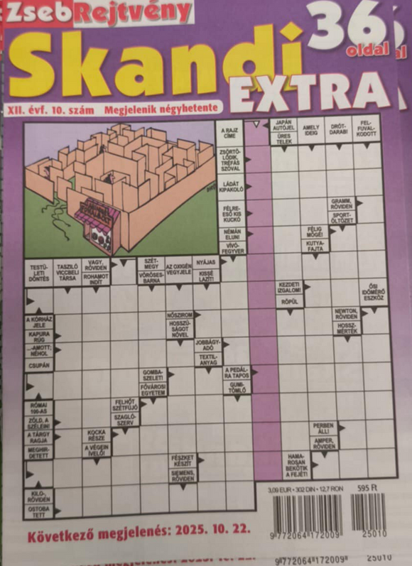 ZsebRejtvény Skandi extra szeptember 25.