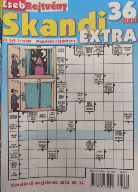 Skandi extra rejtvény 2025.08.27.
