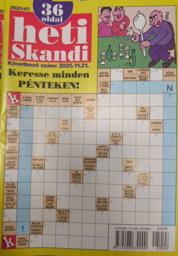 Heti Skandi Rejtvény, 2025. november 18.