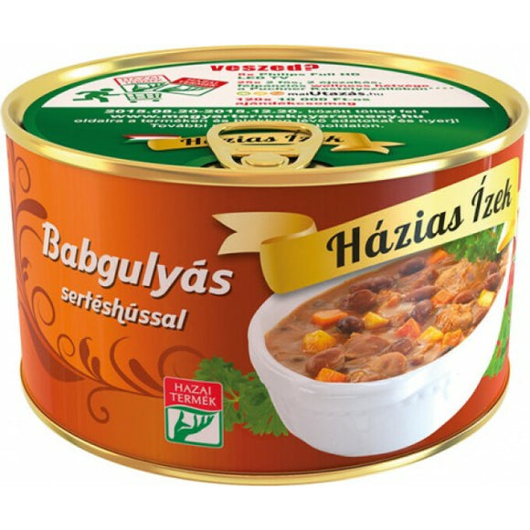 Házias Ízek babgulyás sertéshússal 400 g /Hemlagad  böngryta med fläsk 400 g