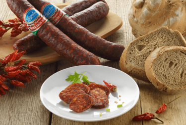 GYULAI Extra Spicy 250g, Gyula extra stark korv 250 g i skyddande gasförpackning