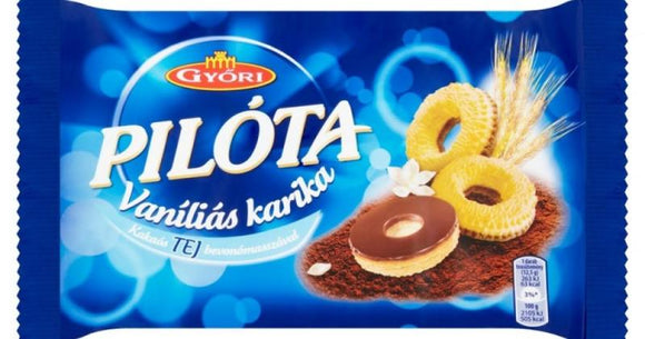 PILÓTA Vanlijringar, 150g / Győri Pilóta ring med vaniljsmak 150 g