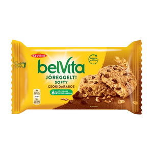 Belvita, jóreggelt, csokidarabos, 50g /Győr belVita God morgon! Mjukt spannmålskex 50 g chokladbitar