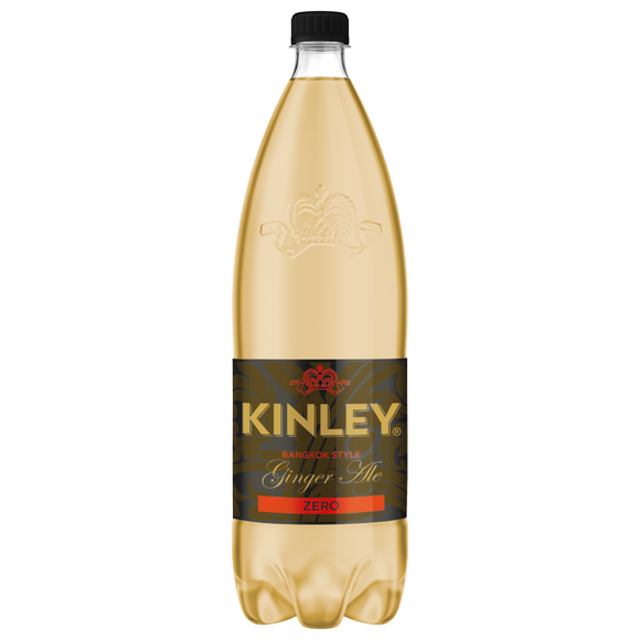 Kinley gyömbér Zero 1.5 l/Kinley Zero Kolsyrad läsk med ingefära smaksatt med ingefära 1,5 l