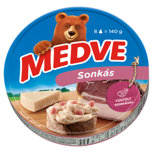 Medve félzsíros, ömlesztett sajt 140 g sonkás 8 cikkelyes