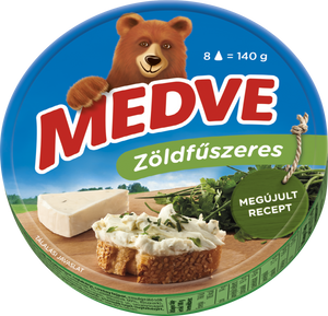 Medve zöldfűszeres sajt, 140g