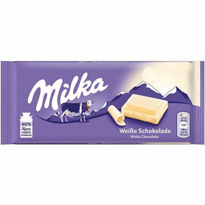Milka fehércsokoládé, 100g / Milka vit choklad 100 g