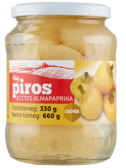 CBA inlagd äppelpeppar stark 660/330g/ CBA PIROS ecetes almapaprika csipos 660/330g