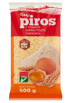 CBA tarhonya, pasta 2 ägg   / CBA PIROS száraztészta 2 tojásos tarhonya 500g