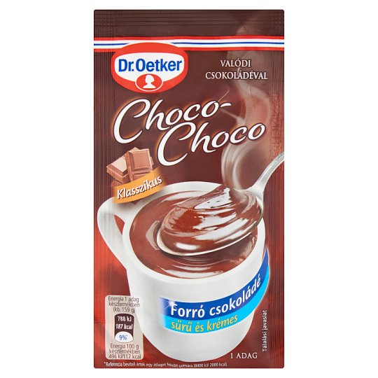 Dr. Oetker forró csoki, 34g/varm choklad 34 g klassisk