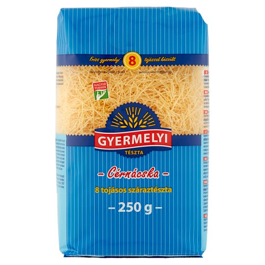 Gyermelyi cérnácska, 250g /Gyermelyi 8-äggs torr pasta 250 g cérnácka