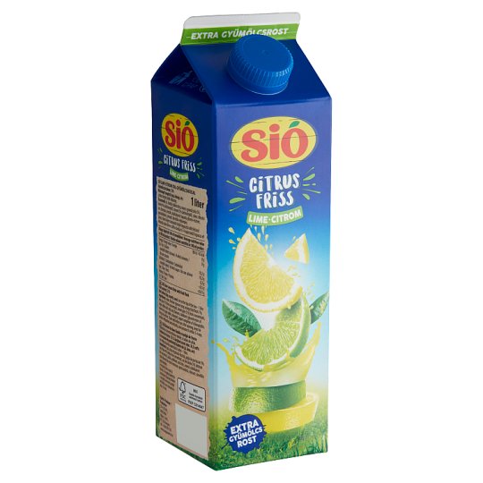 Sió lime-citrom, 1l /Sió CitrusFriss 1 l lime-citrondryck med 12% fruktkött