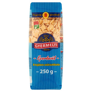 Gyermelyi 8 tojásos eperlevél tészta, 250g /Torrpasta 8-äggs, jordgubbsbladformad –Gyermely, 250g