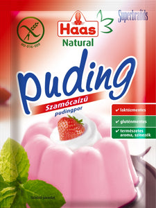 Haas natural szamóca pudingpor, 40g/Glutenfritt puddingpulver med jordgubbssmak