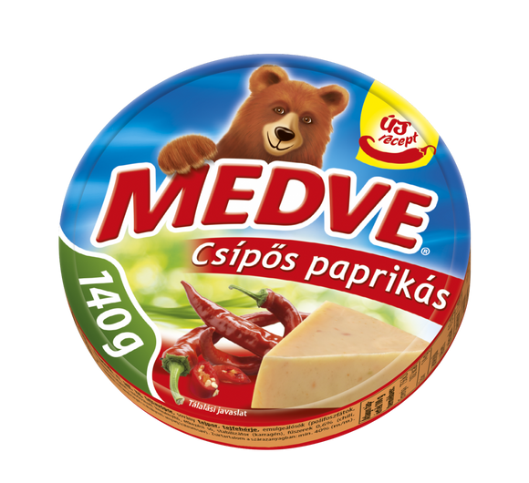 Medve csípőspaprikás, 140g /Björn halvfet, bulk ost 140 g med peppar 8 artiklar