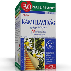 Naturland kamillavirág tea, 20×1.4g /Naturland Kamomillte 20x1,4 g filter