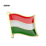 Hungary Flag Lapel Pin Badges For Clothes In Patches Rozety Papierowe Icon Backpack KS-0194