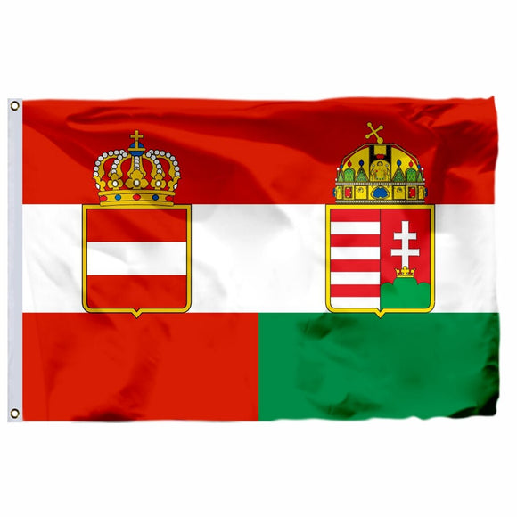 Austro Civil Ensign Austria Hungary  1869 Flag 150X90cm (3x5FT) 120g 100D High Quality Banner Free Shipping