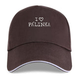 Magyar Apparel Mens Baseball cap Cotton Regular Fit I Love Palinka Print S-3XL