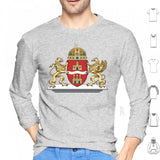 Budapest Coat Of Arms , Hungary Hoodies Long Sleeve Budapest Buda Pest Magyar Danube River Central