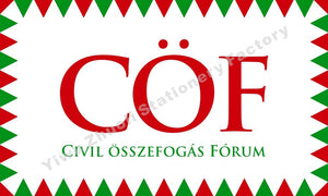 Hungary Civil Union Forum Flag 144X96cm (5x3FT) 120g 100D Polyester Double Stitched High Quality Banner Free Shipping